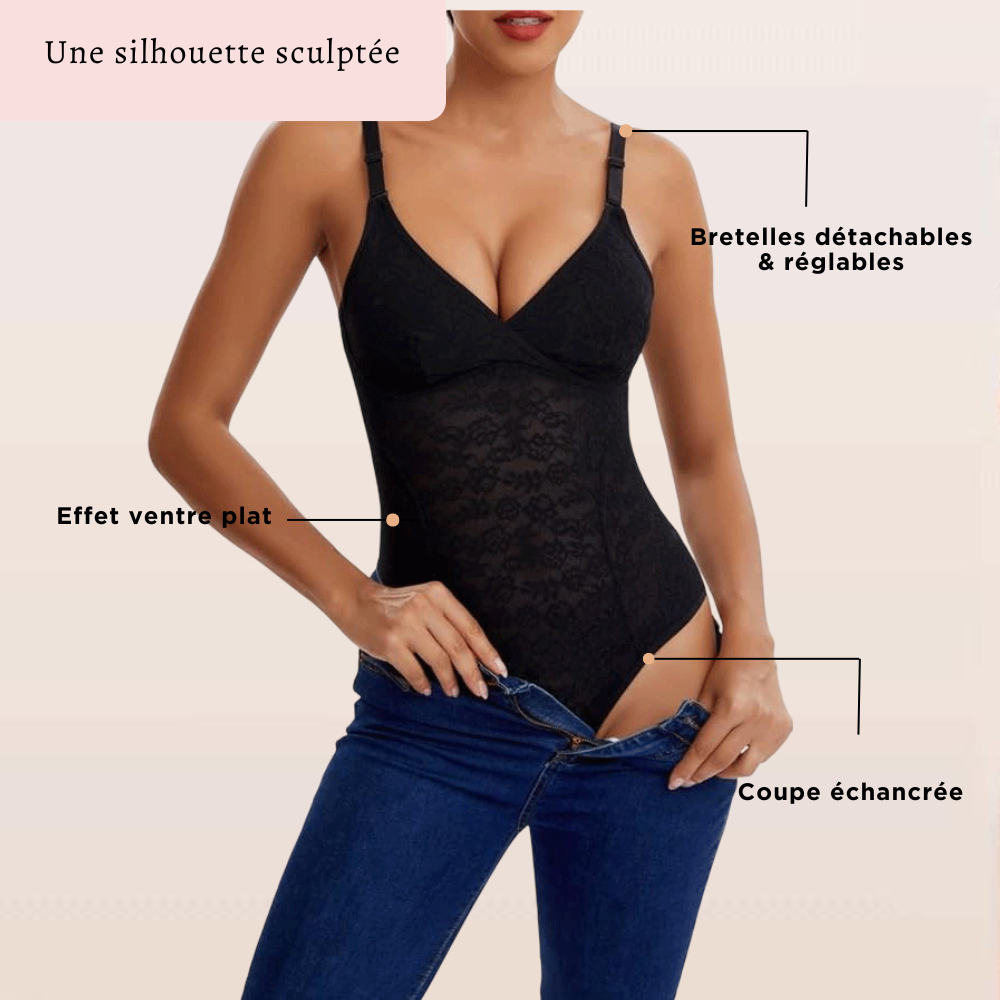 Body Dentelle Sculptant Femme Forte – Lingerie Sexy Grandes Tailles