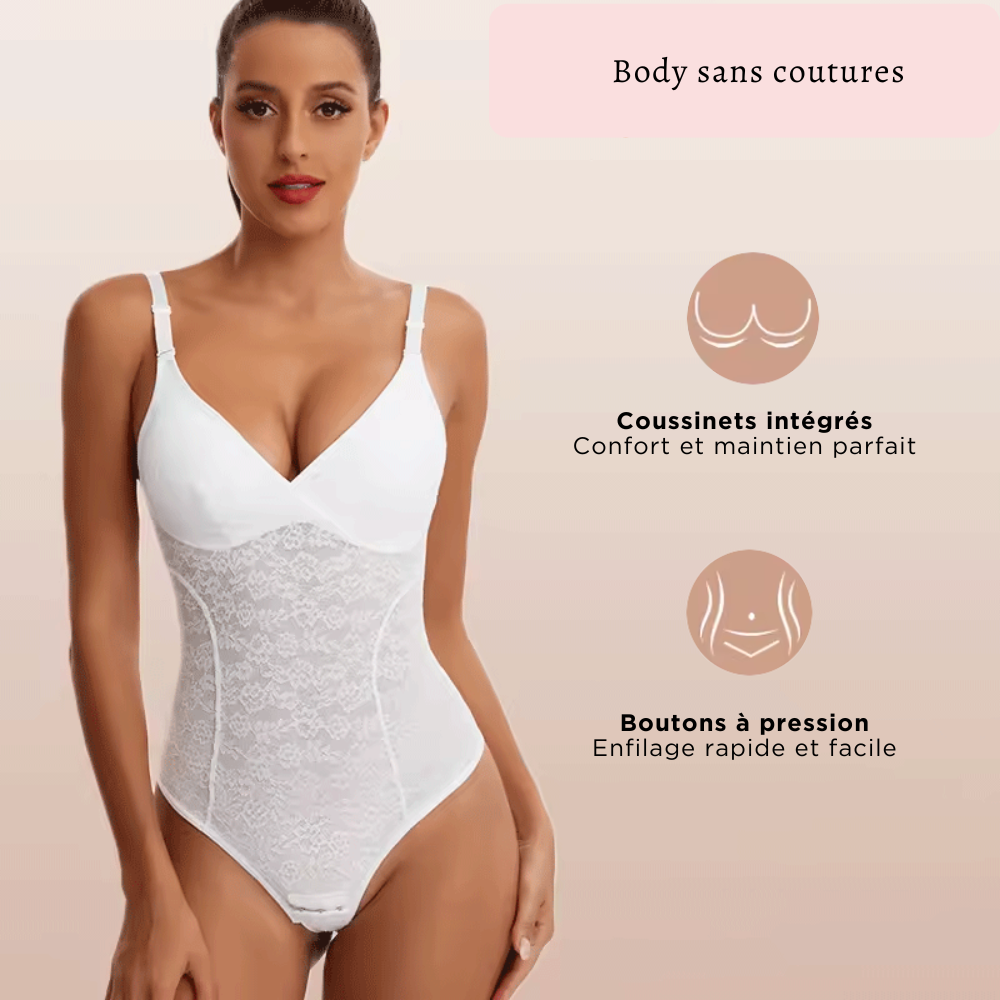 Body Dentelle Sculptant Femme Forte – Lingerie Sexy Grandes Tailles